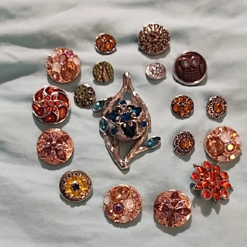 🇺🇸 Clearance 🇺🇸Elegant Snap Jewelry Pendant With Extra Inserts - Picture 1 of 3